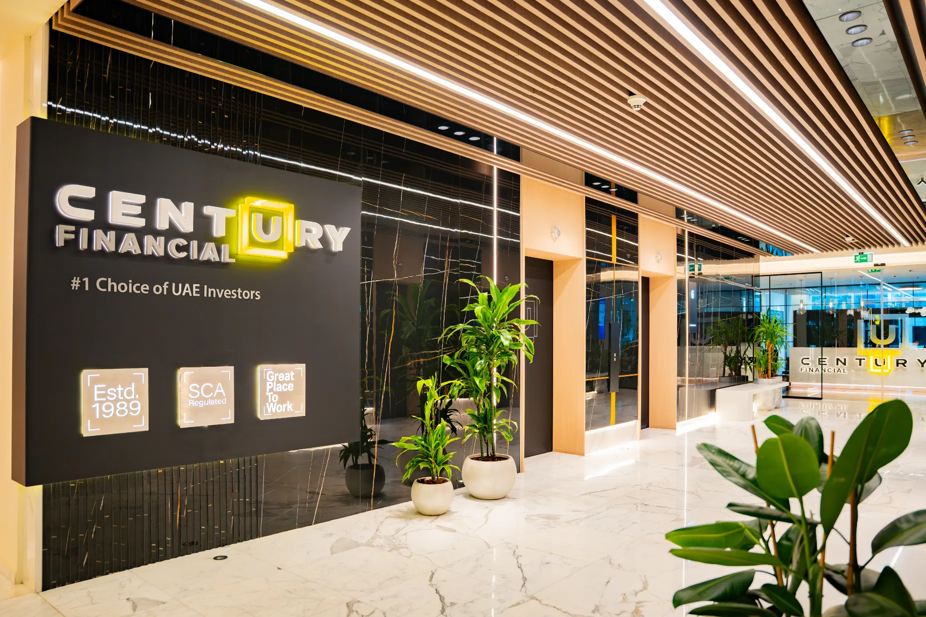 Century Financial — Entrance Signage